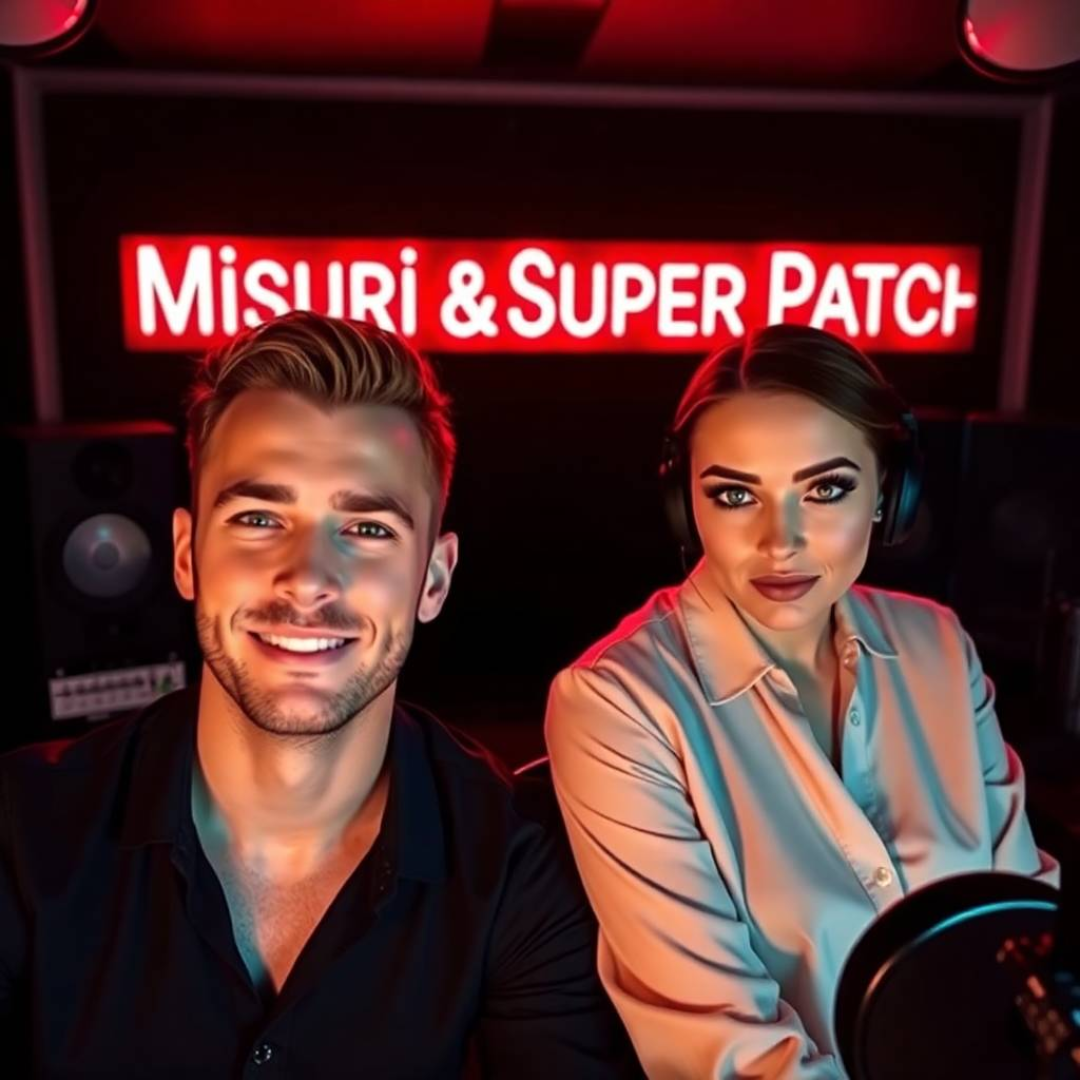 Image of a group of entrepreneurs, apparently in Misuri, United States, behind them there is a sign that clearly says "Super Patch".